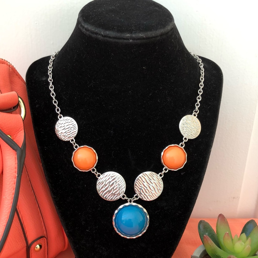 Silver Southwestern Statement Necklace